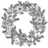 Раскраски Новый год - распечатать (скачать) бесплатно