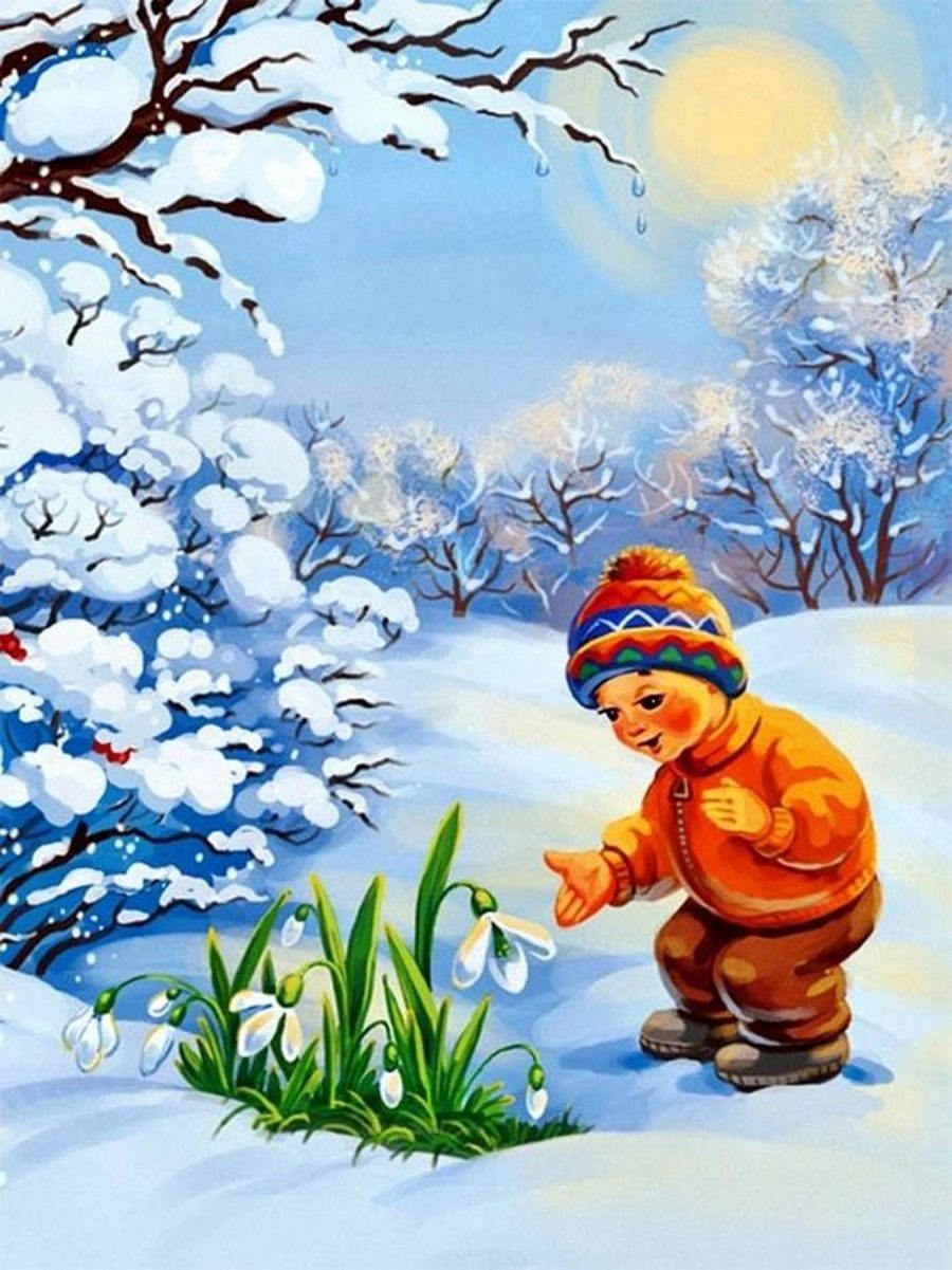 Картинки весна для детей