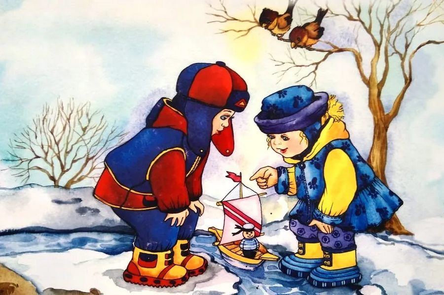Картинки весна для детей